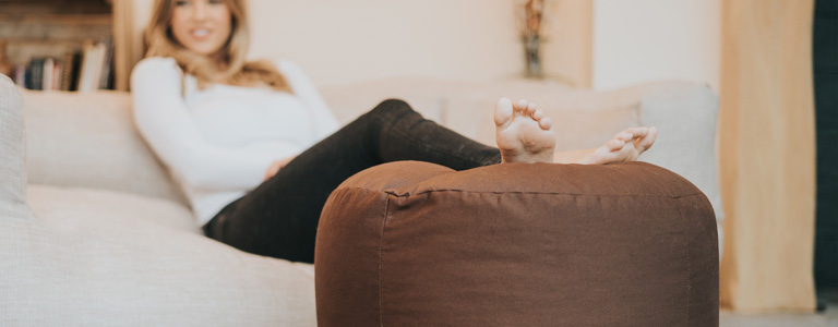 Handmade Bean Bag Footstools