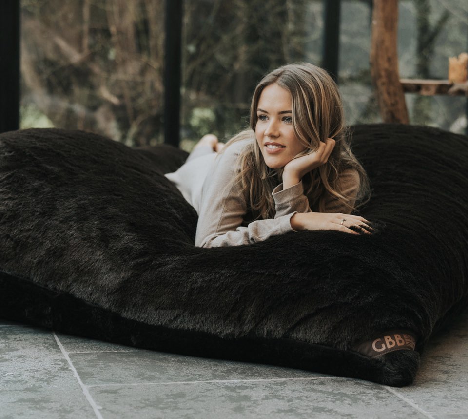 Furry bean bag cheap