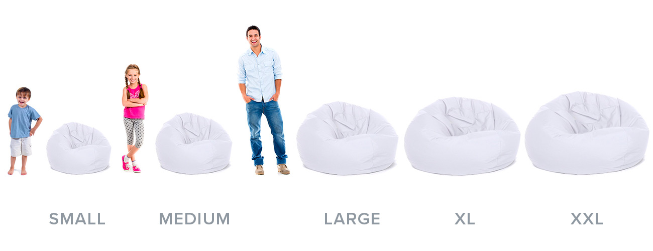 Bean Bags Sizing Guide Find the Bean Bag Size for You GreatBeanBags